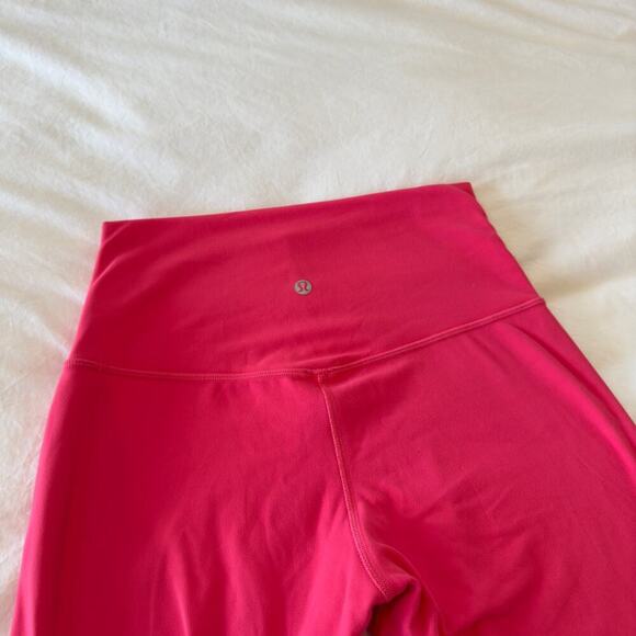 Lululemon Align Double Lined Lipstick Pink Leggings Size 6 - Picture 5 of 7